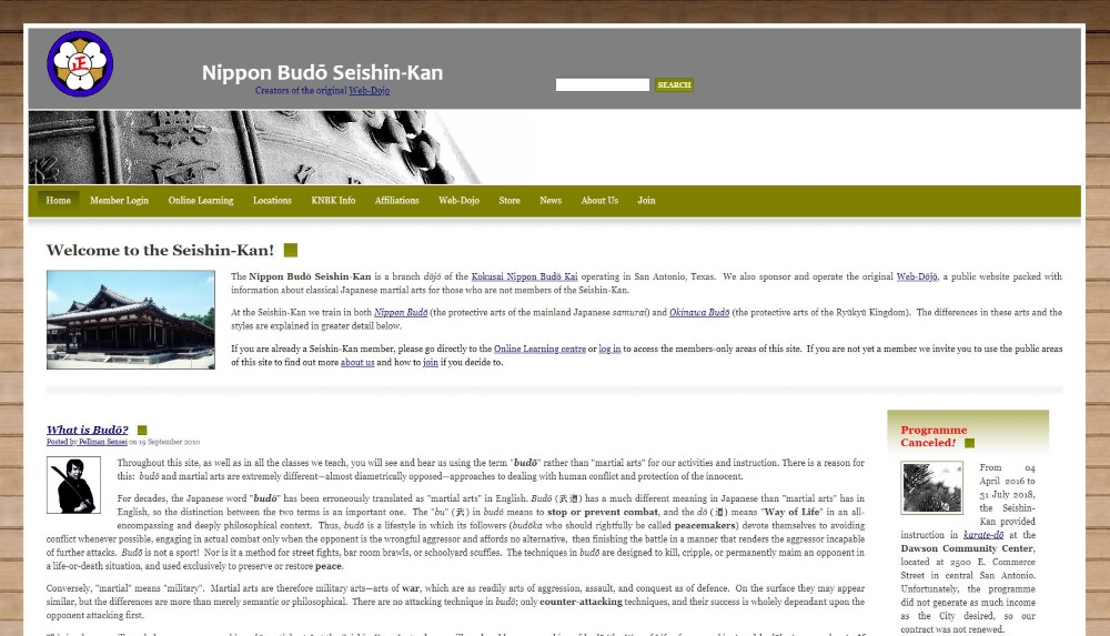 Seishin-Kan Home Page